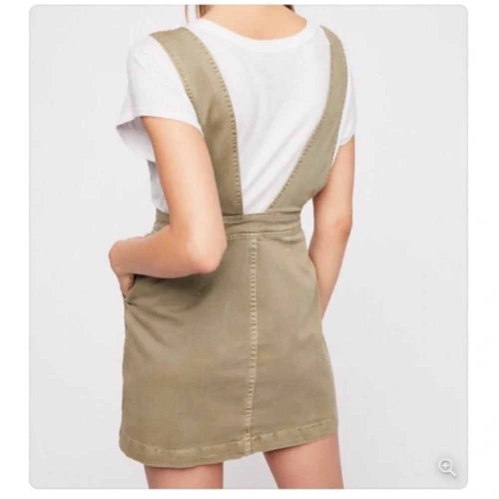 Free People Mallory Jumper in Olive Size 2 - Picture 2 of 8